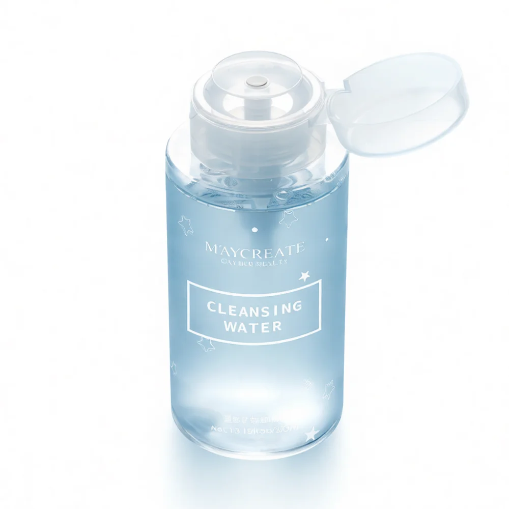 Professional Face Makeup Remover Liquid Gentle Mineral Deep Cleansing Water Moisturizing Refreshing Pump Dispenser Skin Care Too