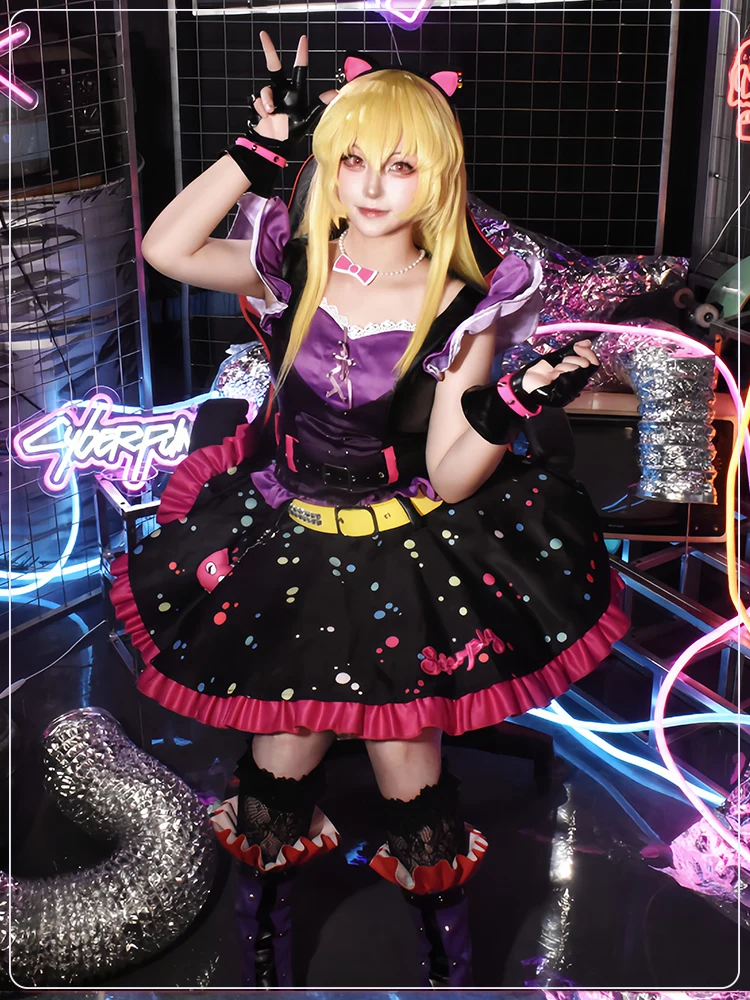 Aikatsu! Series Hoshimiya Ichigo Gown Cosplay Costume Cos Game Anime Party Uniform Hallowen Play Role Clothes Clothing