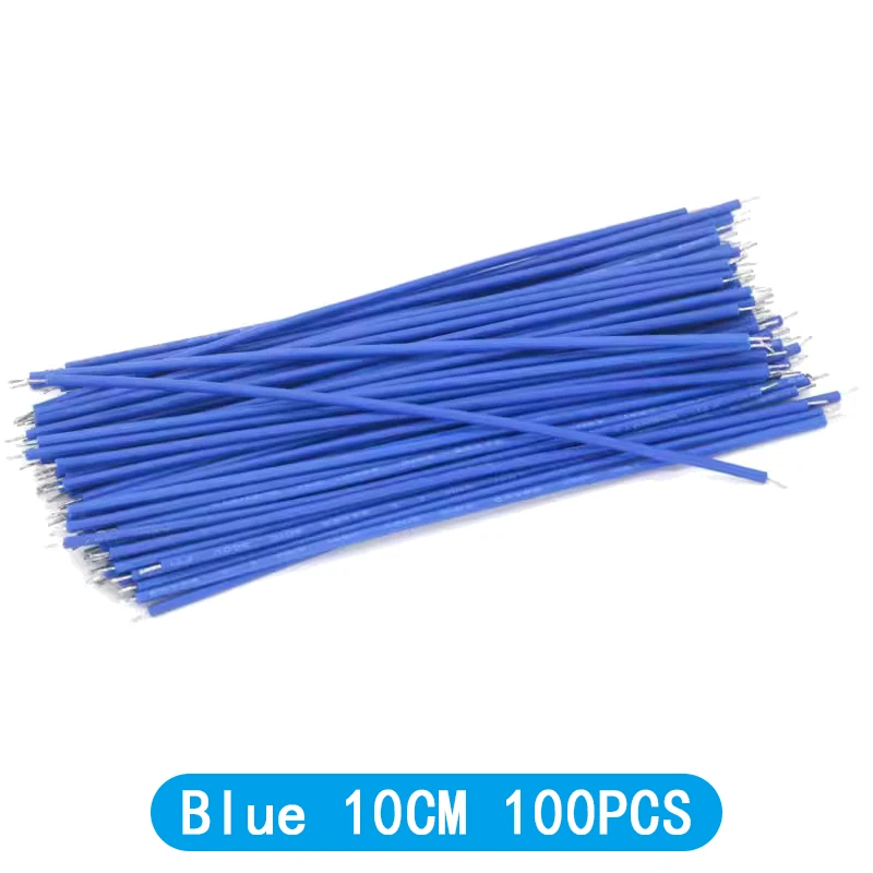 100PCS Tin-Plated Breadboard PCB Solder Cable 24AWG 10CM Fly Jumper Wire Cable Tin Conductor Wires 1007-24AWG Connector Wire image 5