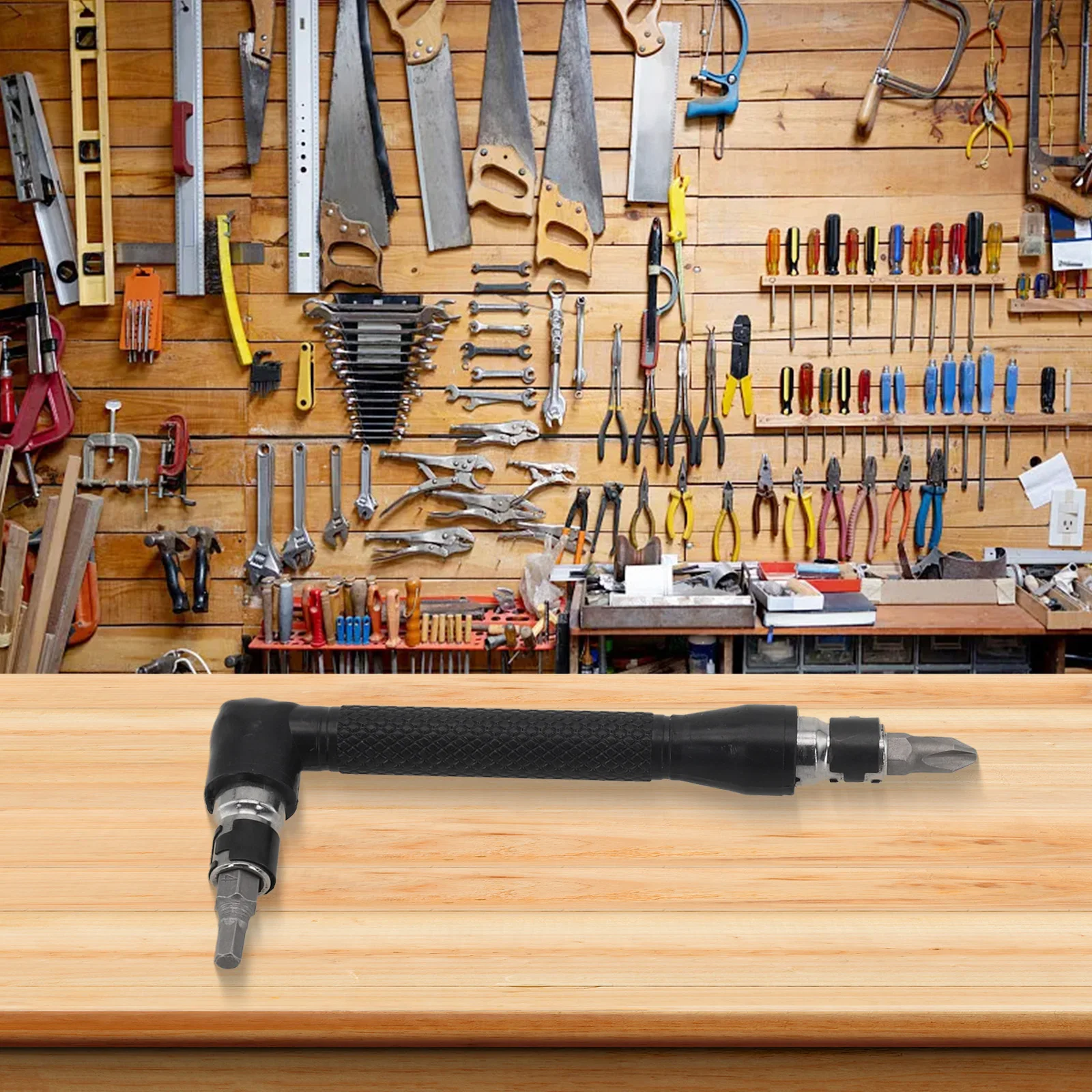 1PCS L형 1/4 육각 드라이버 비트(90도 포함) °   더블 엔드 핸들 렌치 도구 6.35mm 소켓 렌치 도구 하드웨어 액세서리