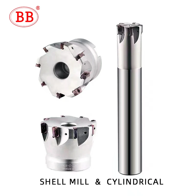 BB EXN High Feed Milling Tool Holder EXN03 LNMU LNMU0303 Carbide Insert 2 Side Indexable CNC Machine Support EXN03R