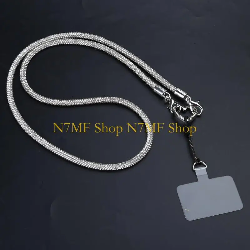 N7MF ملون الهاتف الحبل مع واضحة الأسم