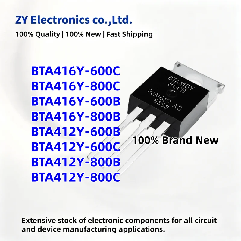 10Pcs BTA416Y-600C BTA416Y-800C BTA416Y-600B BTA416Y-800B BTA412Y-600B BTA412Y-600C BTA412Y-800B BTA412Y-800C BTA416Y BTA412Y