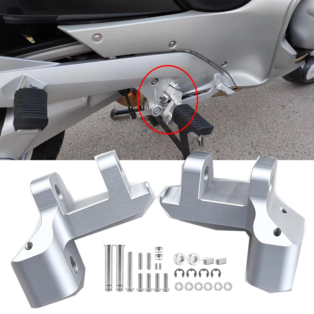 R1200RT Footpeg Lowering Kit For BMW R1100RT 2006 R 1200 RT 2009-2012 2013 R1200 RT Driver Footrest Relocation Rider Foot Pegs