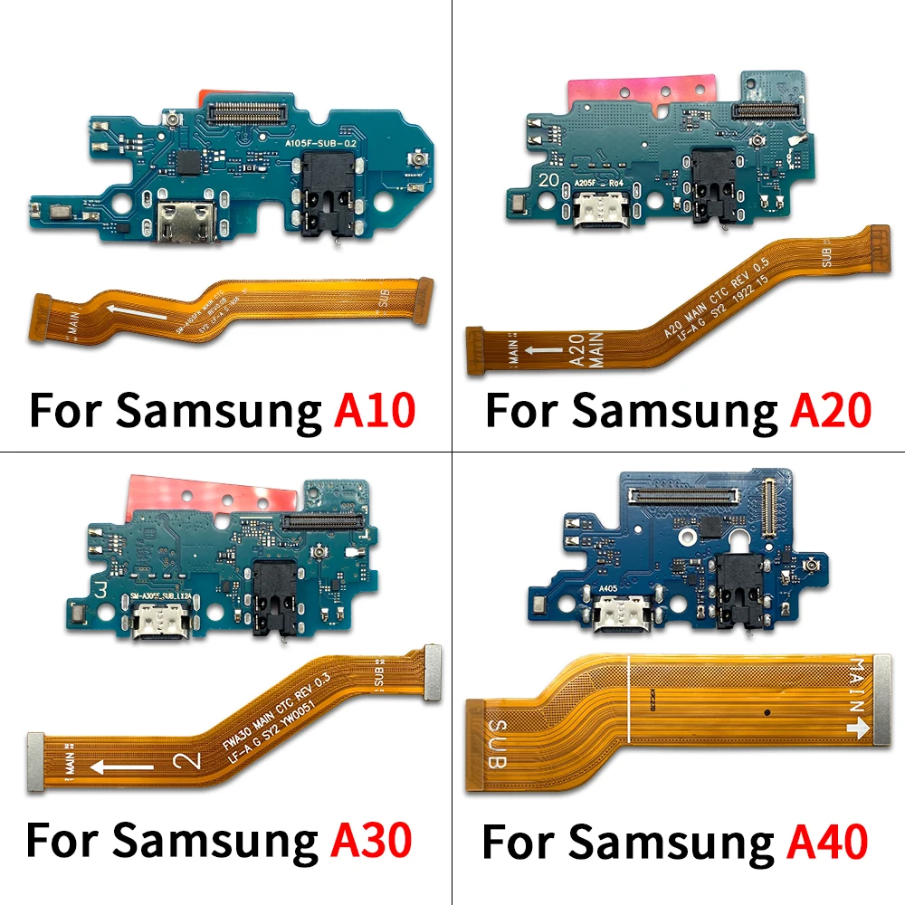 New USB Charging Port Dock Board Connector Main Motherboard Flex Cable For Samsung A10 A20 A30 A40 A50