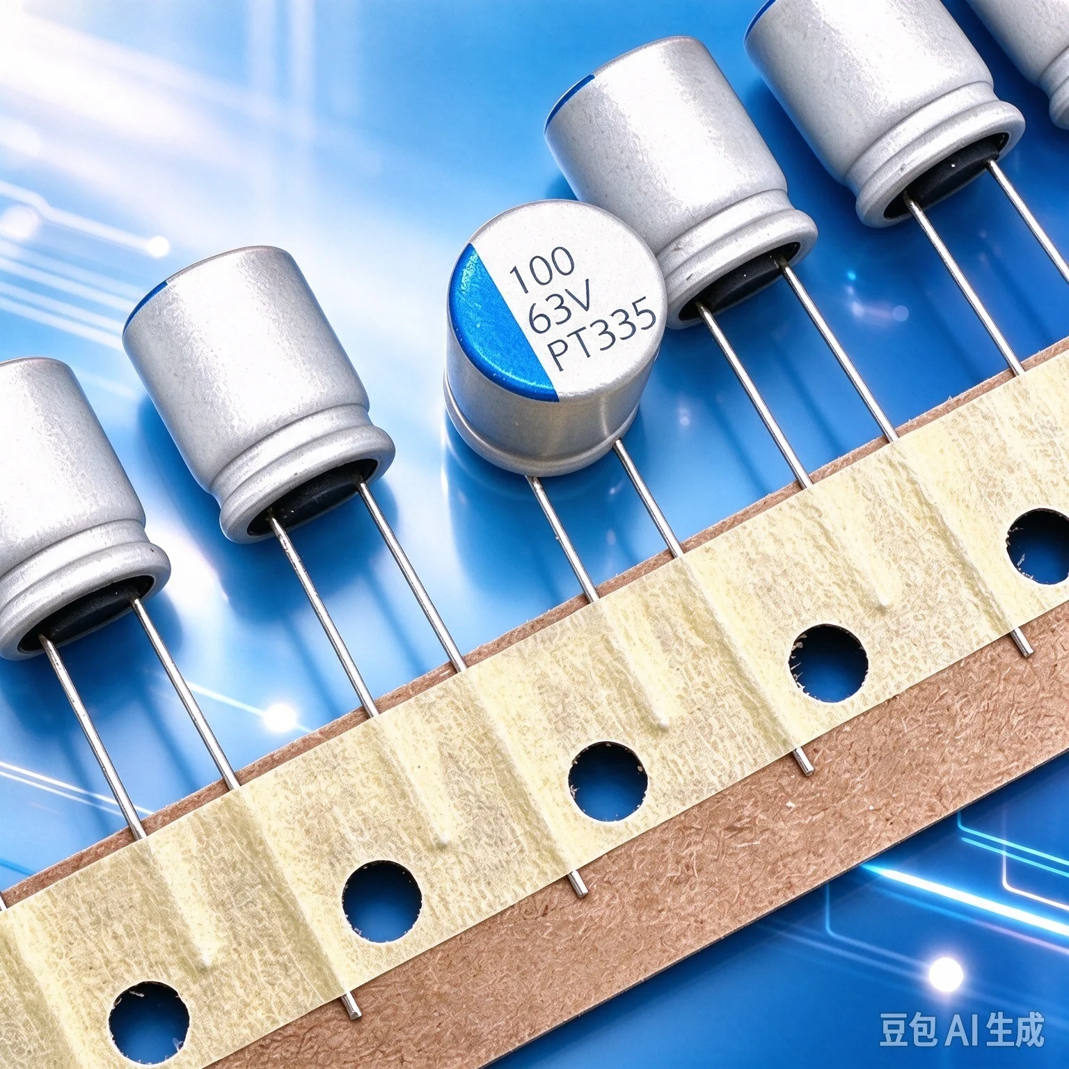 for CAPXON PT335 Radial Solid Capacitor 100uF 63V Automotive High‑Frequency  100pcs