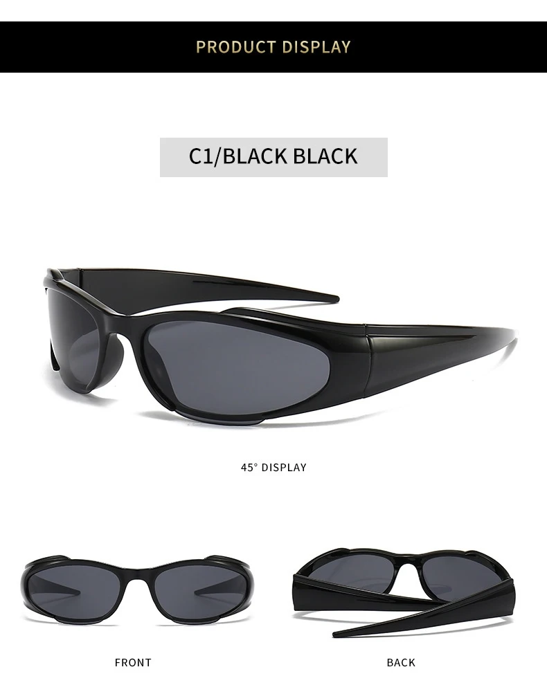 Kenbo Y2k Neue Punk Sport Sonnenbrille Für Männer Frauen Luxus Designer Sonnenbrille Männer Mode Vintage Shades Photochrome Brillen – Detail 5