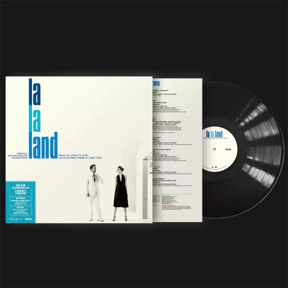 라라랜드 바이닐 레코드 라라랜드 영화 사운드트랙 음악 노래, 12인치 LP 바이닐 앨범 CD 자동차 카세트 테이프