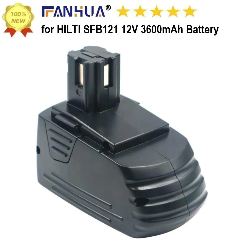 

Ni-CD 12V 3600mAh Replace for HILTI SFB121 SF-121A SFB126 SFB-126 TCM2 SF120-A SF-120-A APH Power