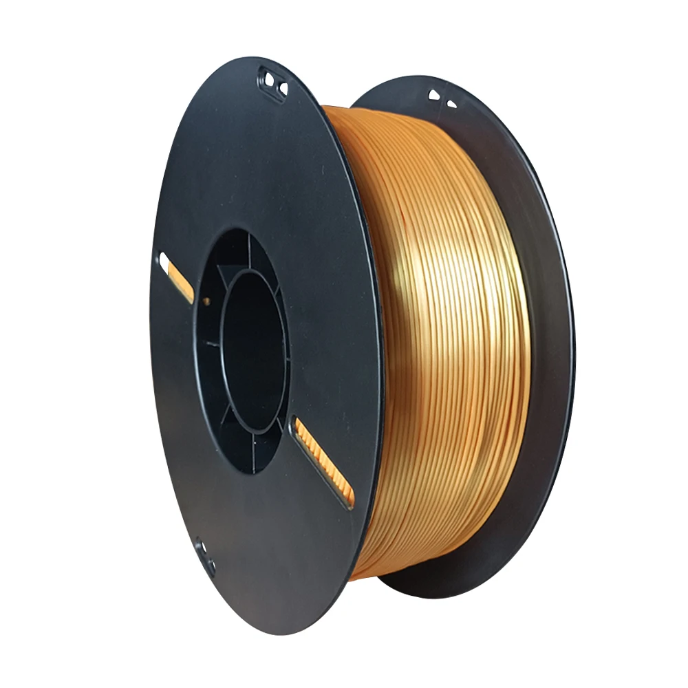 250g, 500g, 1kg PLA Silk Gold 1.75mm PLA Luxury Silky Luster 3D Printer Filament Shiny Silk Feeling Like For 3d Printing Materials