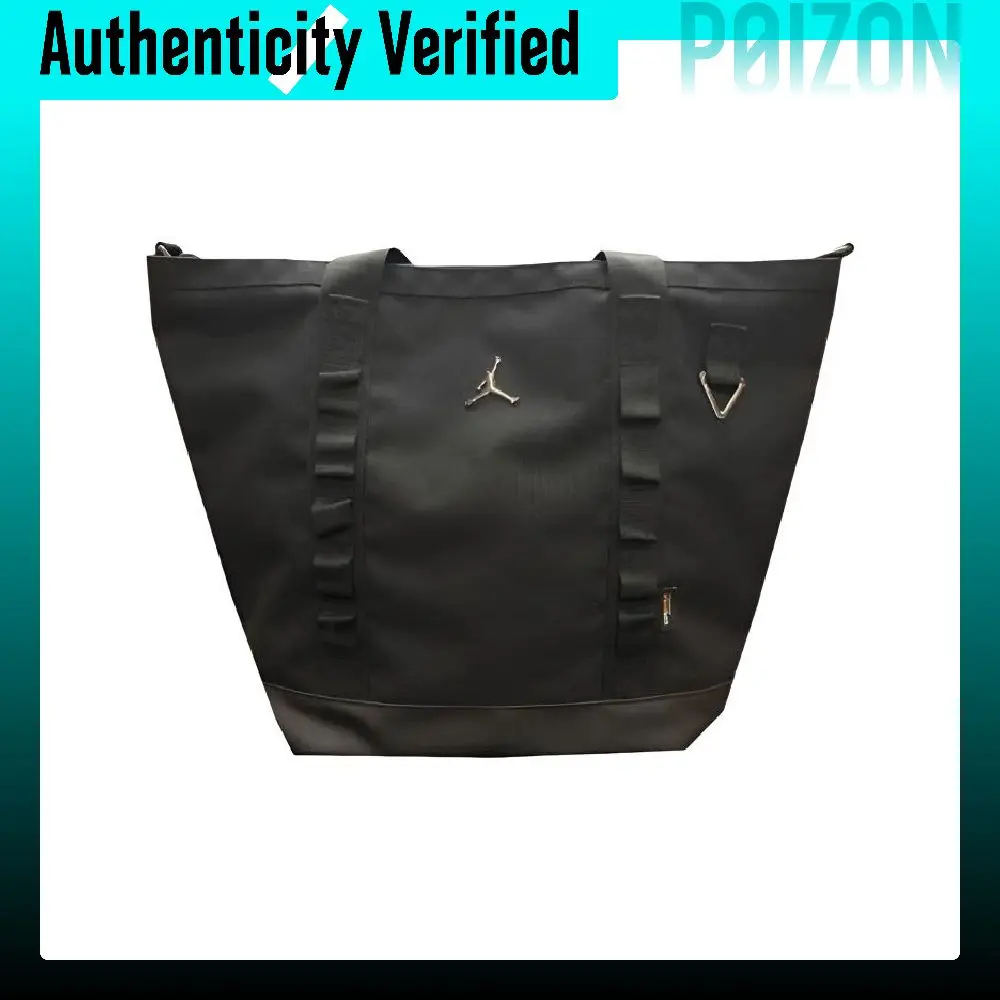 Jordan Athleisure Webbing Tote Shoulder Bags Regular Unisex Black IX4818-010