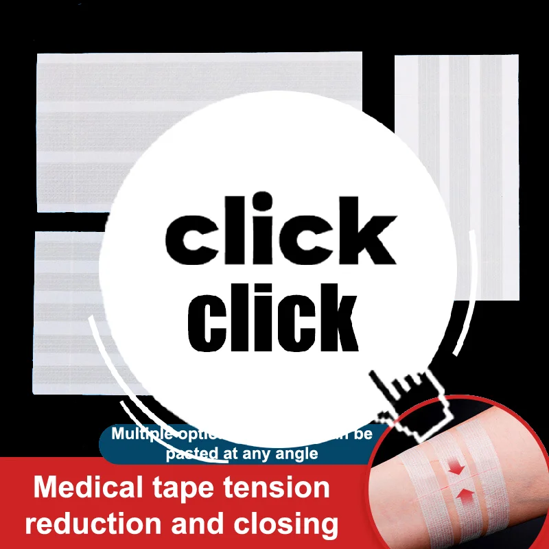 

3/5 полосок 7,5/10 см, клейкие стерильные медицинские бинты, полоски для закрытия ран, ленты для восстановления кожи, хирургические шовы