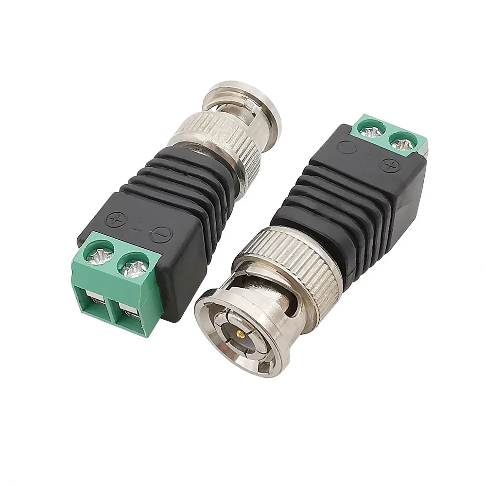 

BNC Male Plug to Screw Terminals Blocks Solderless Cable Connector Adapter for CCTV Surveillance Video Camera