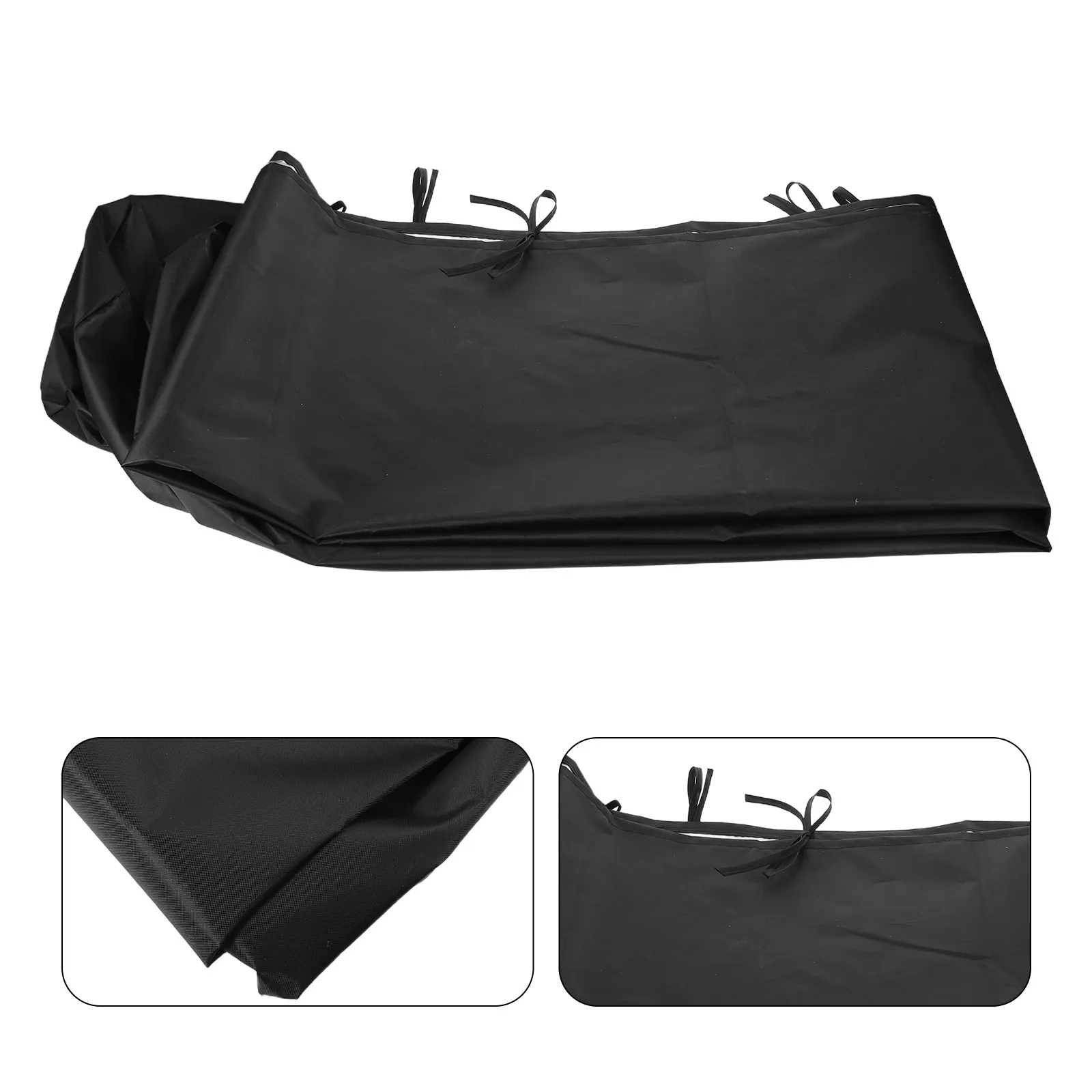 

Patio Retractable Shade Cover Black Waterproof Awning Protective Cover Outdoor Canopy Replacement Oxford Cloth Rv Deck Dust