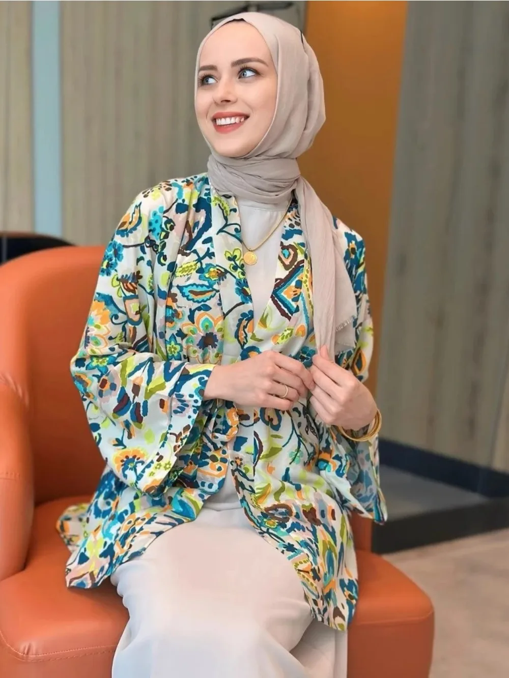 

Ид женские мусульманские топы с принтом кардиган рубашка Абая вечерние Джалабия Рамадан на шнуровке открытая блузка кафтан арабский мароккан кафтан осень