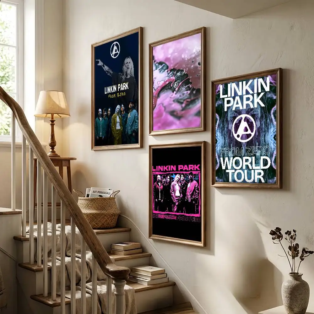 Rock From Zero Poster Living Room Bedroom Bar Cafes Wall Home L-Linkin P-Park Band Decoration Gifts