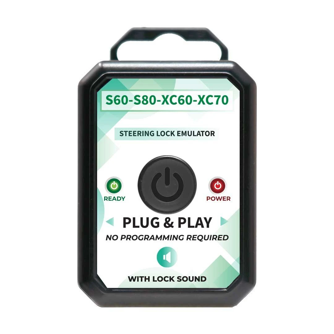 لمحاكي قفل التوجيه العالمي لفولفو S60 S80 XC60 XC70 ESL ELV مع قفل صوت التوصيل والتشغيل لا يتطلب برمجة #2