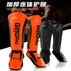 GINGPAI Gençlik/Yetişkin Muay Thai Kick Boks MMA Grappling Instep Tekmelik Pedleri Karate Ayak Sap Bacak Koruyucuları Ayak Bileği Desteği