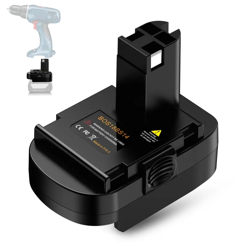 

HAKSINKY Power Tool Battery Adapter BOS18BS14 for Bosch 18V Li-ion Battery Convert To Work for Bosch 14.4V Cordless Power Tools