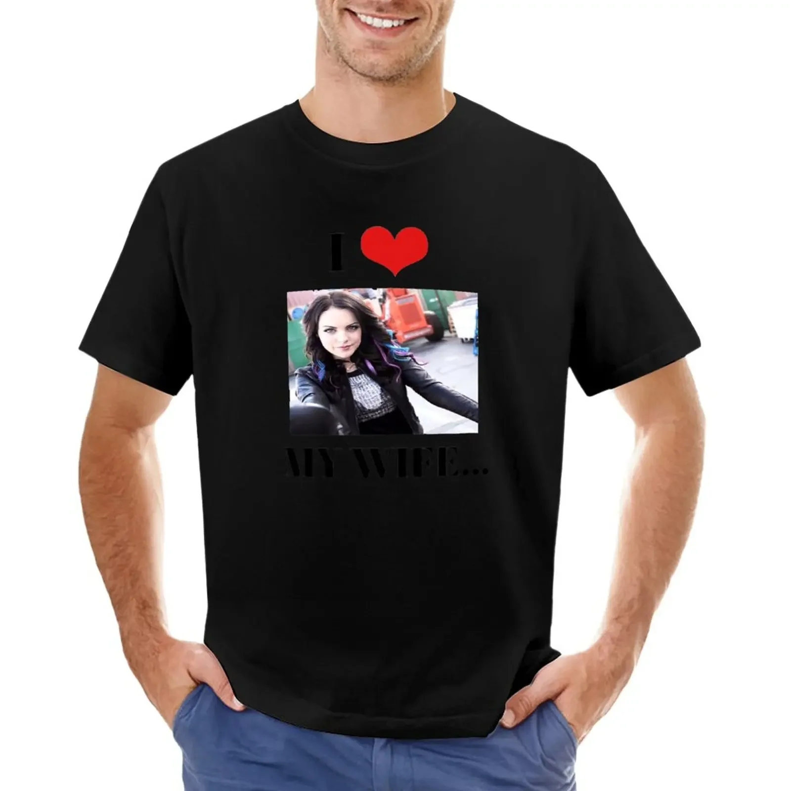 I HEART MY WIFE Jade from Victorious Sinjin Drowning T-Shirt hippie clothes black t shirts t shirts for men
