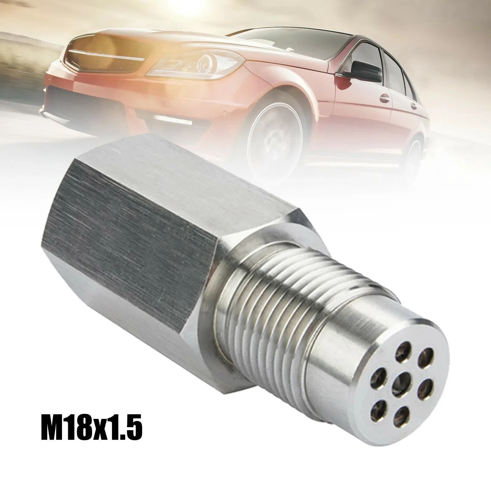 2PCS Universal M18X1.5 Oxygen O2 Sensor Spacer Adapter Extension Filter CEL mini catalyst Check Engine Light