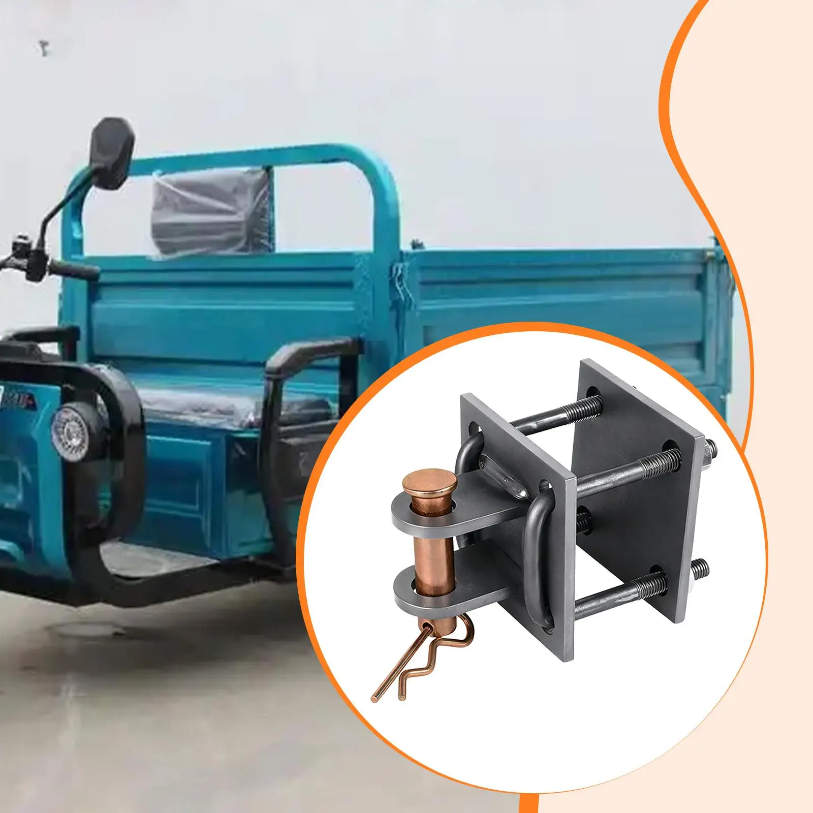 

Trailer Tow Hook Replacement Part Lightweight Easy to Use Spare Part Strong Compact Maintenance Easy Installation Accessories