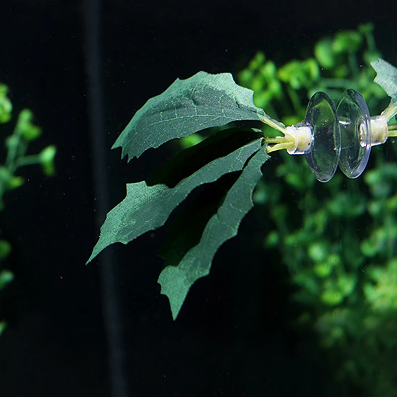 Artificial Leaf Fish Rest Bed Fish Tank Aquarium Decoration Natural Habitat Floating Bed Leaf Hammock Betta Spawning Resting Bed