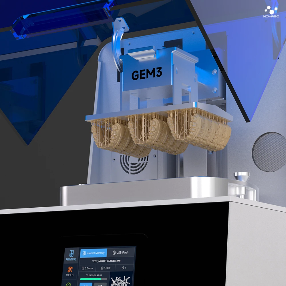 NOVA3D New Portable Dentl 3D Printer for Orthodontic Bracket Crown Design Professional Medical Equipment Denta Resin Printer