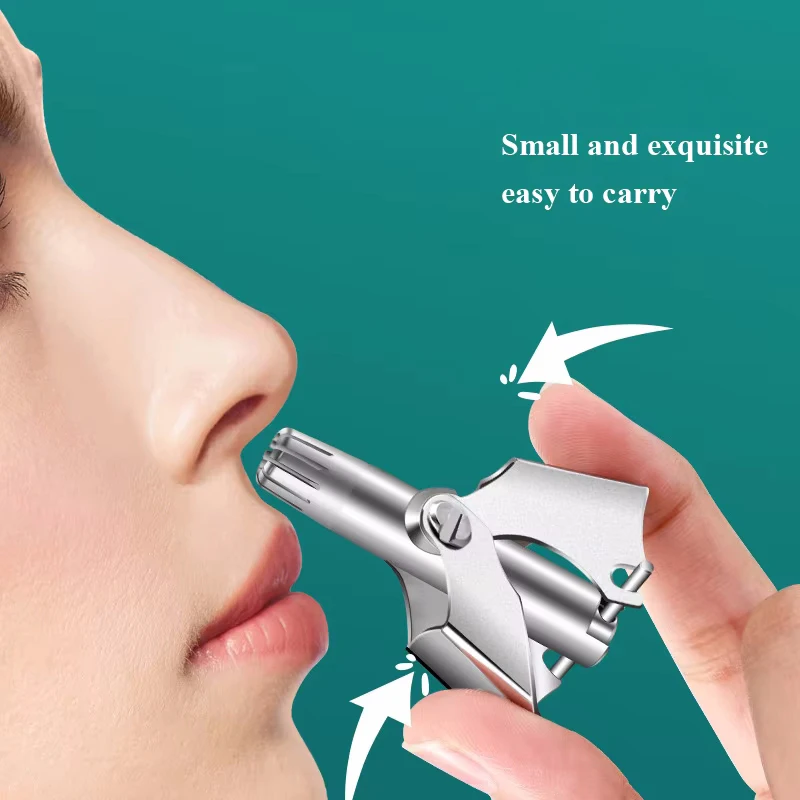 

New Nose Hair Ear Trimmer For Men Stainless Steel Manual Washable Portable Tondeuse Nez hair remover Nose Razor Shaver