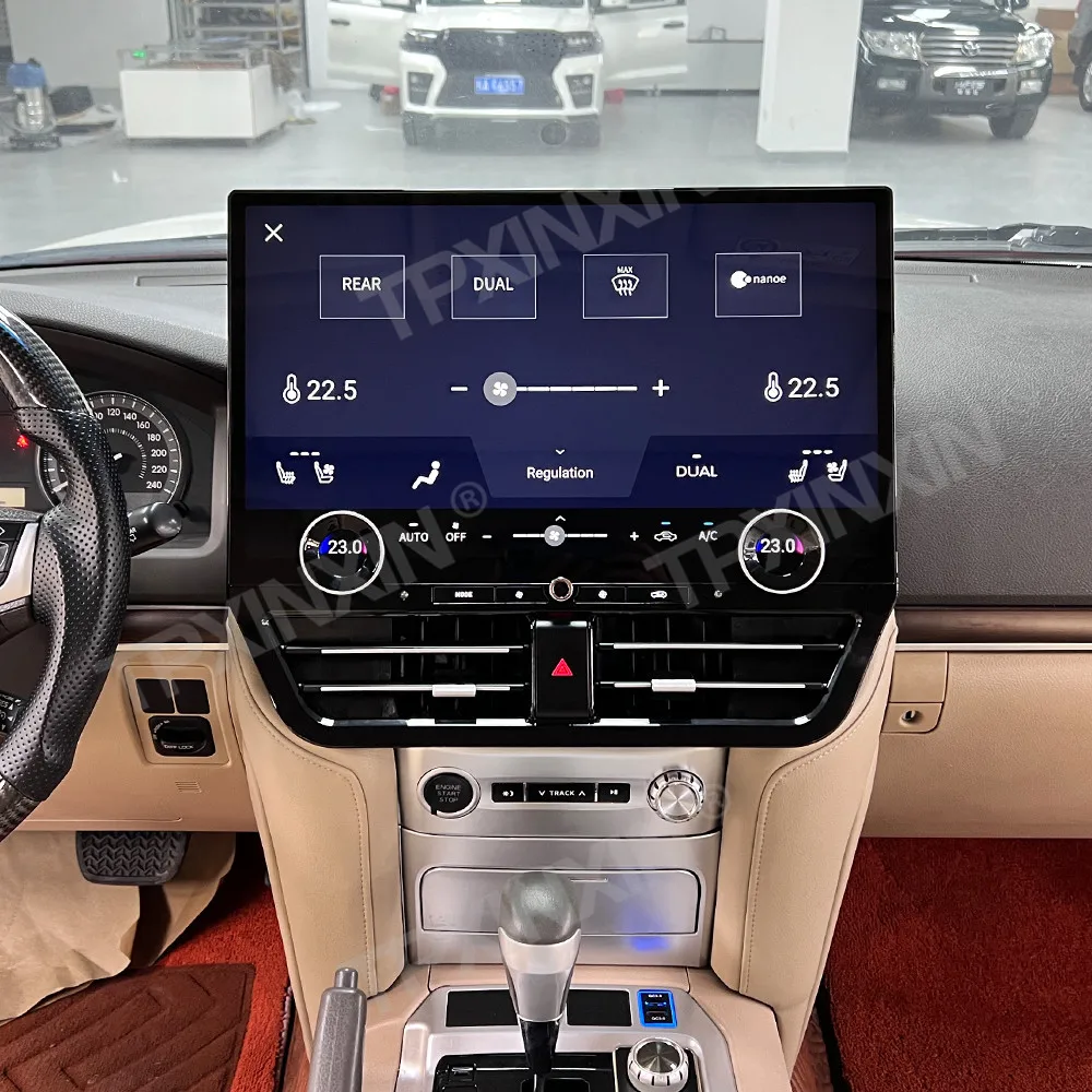 Android 13 Auto Car Radio Stereo For Toyota Land Cruiser 200 LC200 2016-2021 GPS Navigation CarPlay Head Unit 19.8 Inch Screen