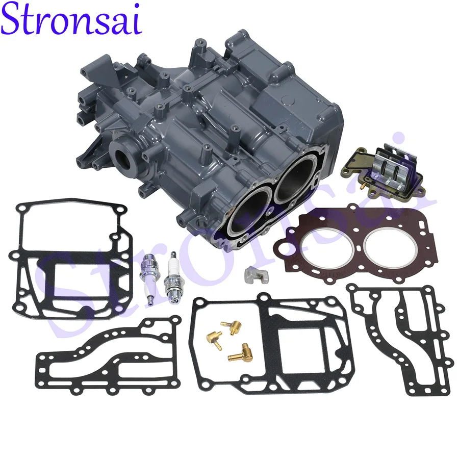 6B4-15100-00-1S Crankcase Assy For Yamaha Outboard Motor 2T 9.9HP 15HP New Model 15D 9.9D Enduro Series 6B4-15100