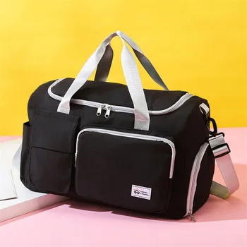 2024 kadın ve adam yeni seyahat çantası spor spor Yoga çantası büyük kapasiteli kısa mesafe iş seyahat depolama çanta
