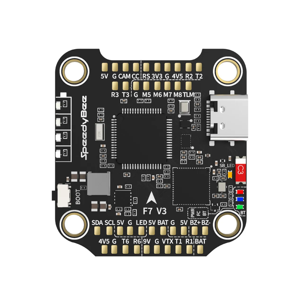 SpeedyBee F7 V3 50A Stack F722 التحكم في الطيران وBL32 50A 4in1 ESC