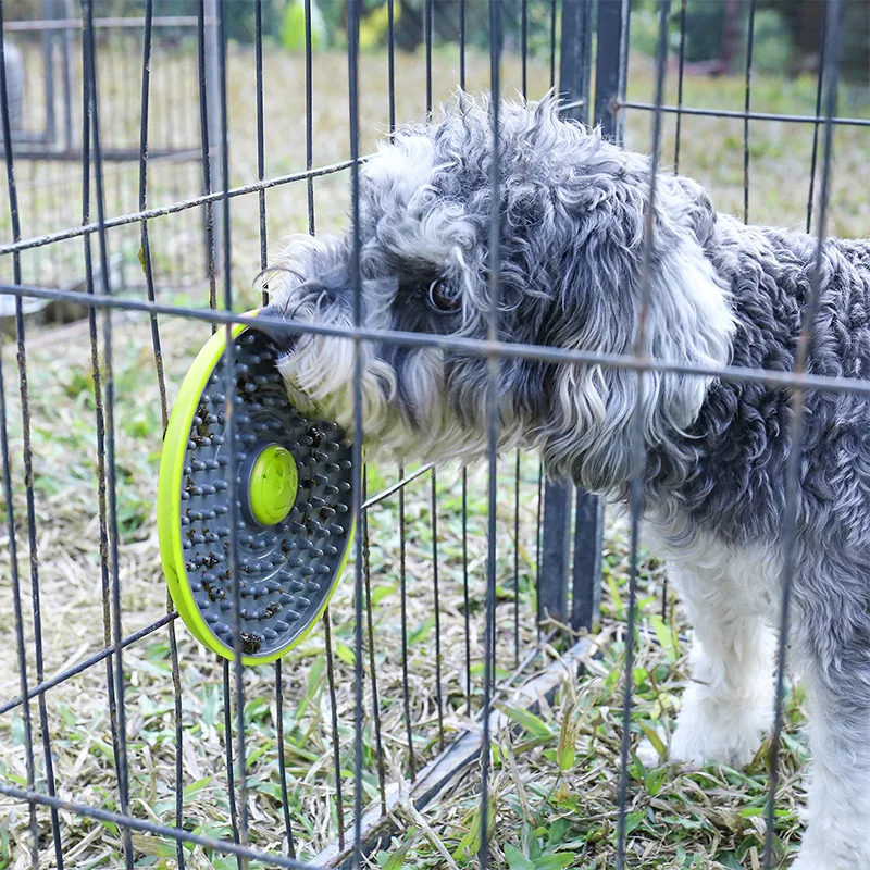 Pet Supplies Dog Cage Licking Pad Multifunctional Slow Food Bowl Cat Cage Sucker Silicone Feeder HUAN LE YANG GUANG