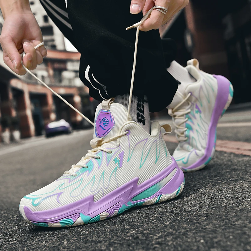 

2025 new basketball shoes men's breathable and comfortable sports shoes training sports basketball shoes women's shoes