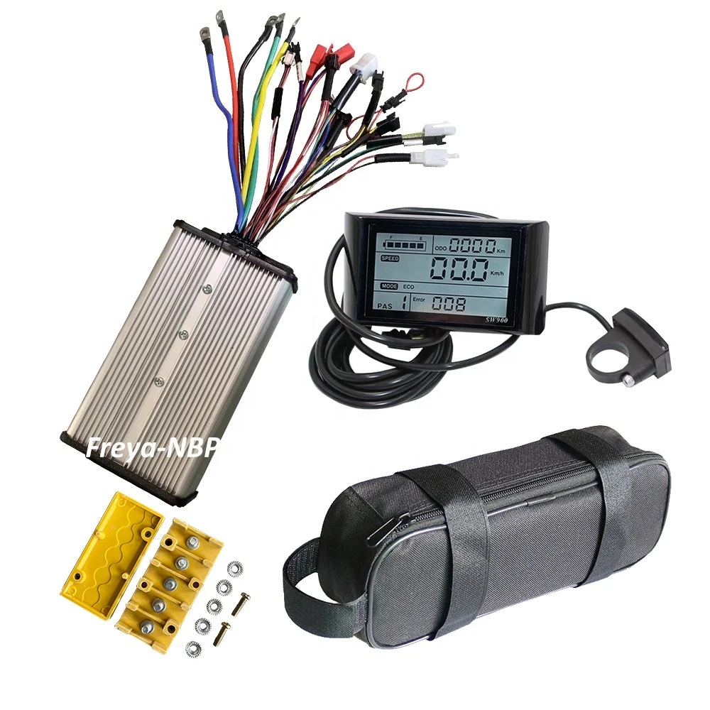 New Arrival 48-72V 80A Sine Wave Dual hall Mode Controller 18 Moz for 3000W Motor+SW900/UKC1 Display