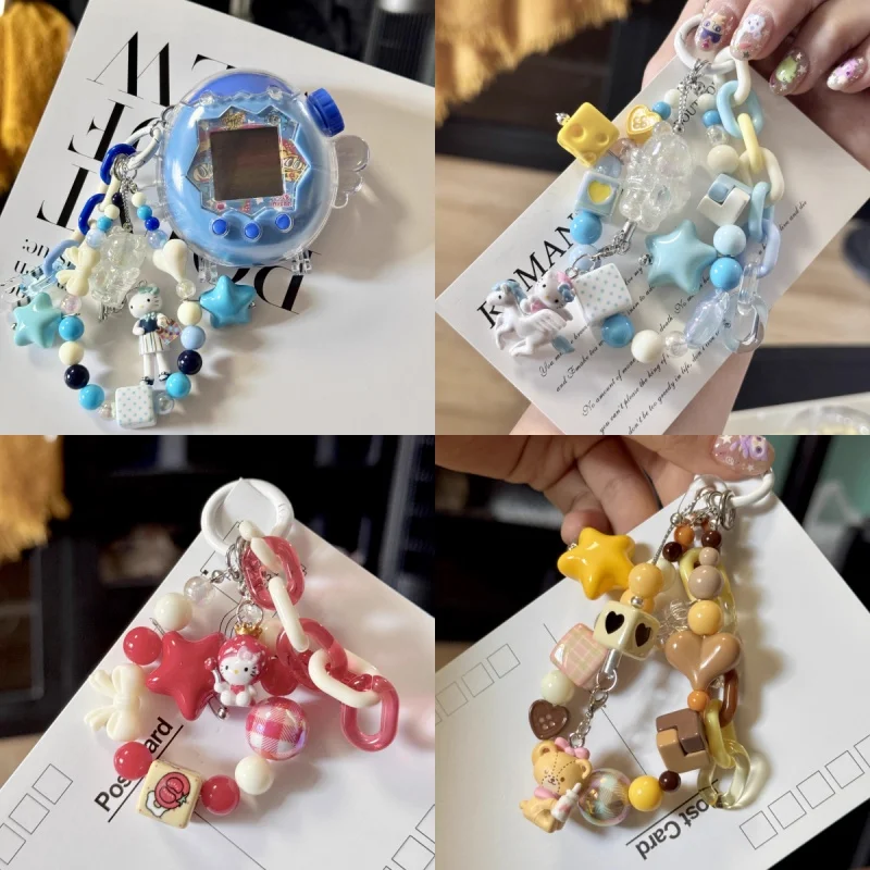 

Новый Тамагочи Райский Цвет Бусины Ремесло Акриловые Бусины Ремешок Подвеска Только Подвеска Ручной Работы Не Защитный Чехол В Наличии