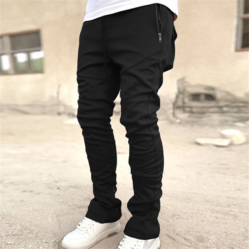 Fashion Mens Slim Pants Casual 2023 Spring Summer Skinny Pencil Pants Mid Waist Trousers For Men Clothes Streetwear pantalon y2k