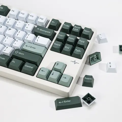 KBDiy 174 Keys Retro GMK Botanical PBT Keycap ISO Double Shot Cherry Profile Key Caps For MX Switches Gaming Mechanical Keyboard