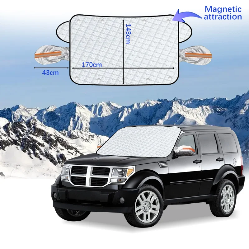 

Car Windshield Cover Magnet Winter Window Snow Shield Anti Frost Auto Front Window Snow Cover For Dodge NITRO