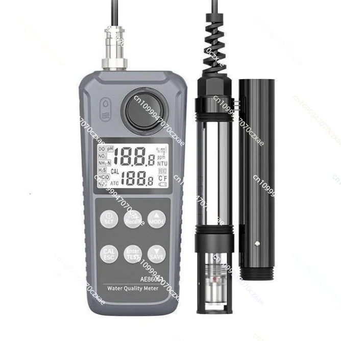 

Digital 6 in 1 Ammonia Nitrogen Meter Do, Nitrite, PH Meter Water Test Kit Breeding Special Instrument AE86061