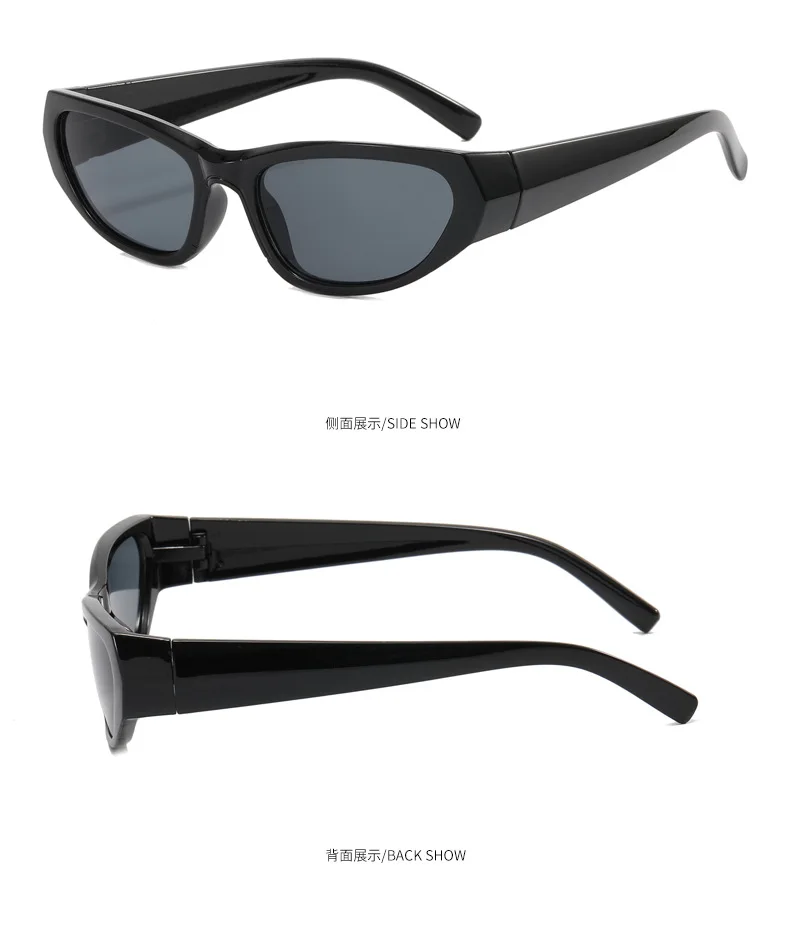 Neue rechteckige Sonnenbrillen für Damen und Herren, Vintage-Stil, Nachtclub, Hip-Hop, Punk, Sonnenbrillen, Trend, weiblich, Unisex, Y2K-Brillen für Damen – Detail 5