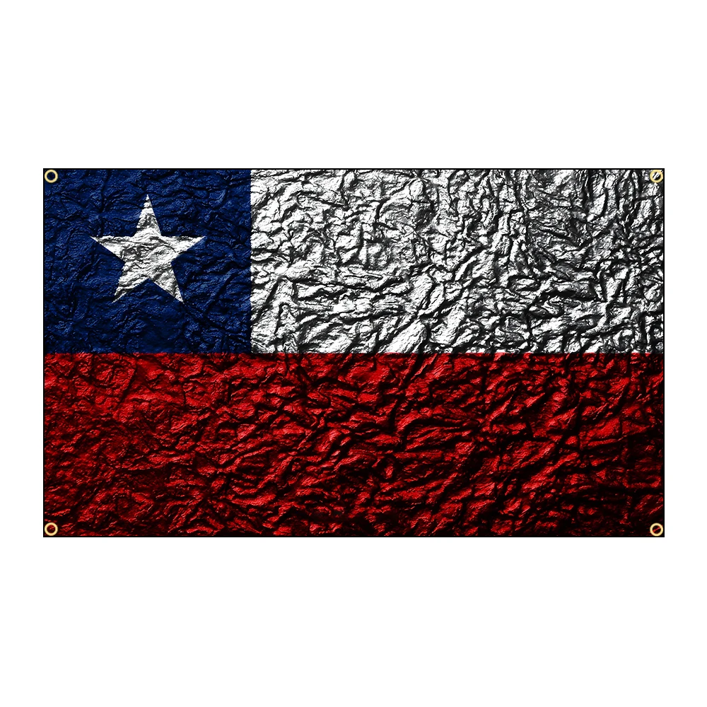 Chile Flags Polyester Digital Printing Banner for Bedroom Wall Art Out Door Tapestry Decoration
