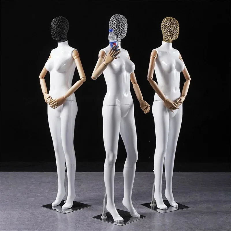 

Wedding Dress Model Clothing Store Clothing Display Prop Full Body Female Mannequin with Movable Arms Window Display Mannequin