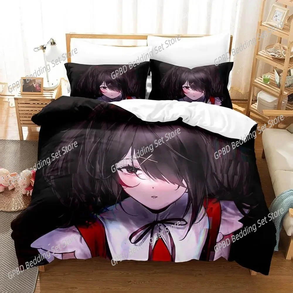 3D Print Anime Kawaii Girls NEEDY GIRL OVERDOSE Bedding Set Bedroom Soft Modern Bedspreads Comefortable Duvet Cover Pillowcase