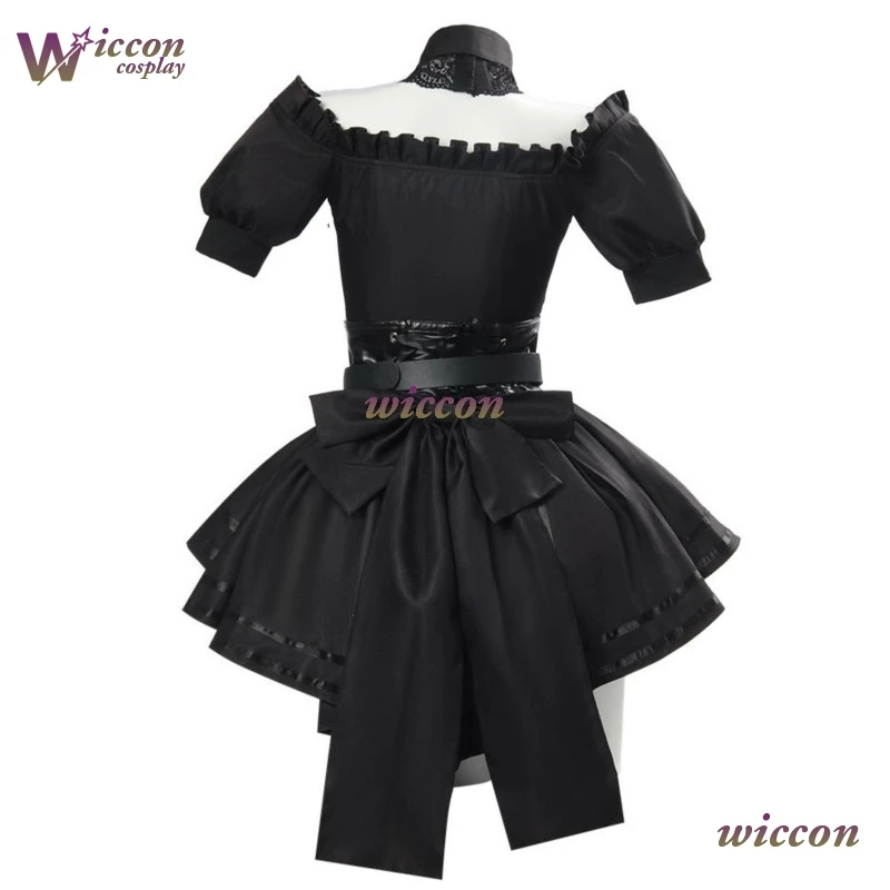 زي تنكري للفتيات من Mag Grok Ani AI زي قوطي فستان أسود بدلة صديقة لحفلات الهالوين زي لعب الأدوار للنساء #3