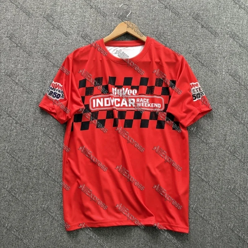 

Летний гоночный костюм Формулы 1 Америка Ferrari Red, быстросохнущая и дышащая спортивная повседневная мужская футболка с короткими рукавами, мото