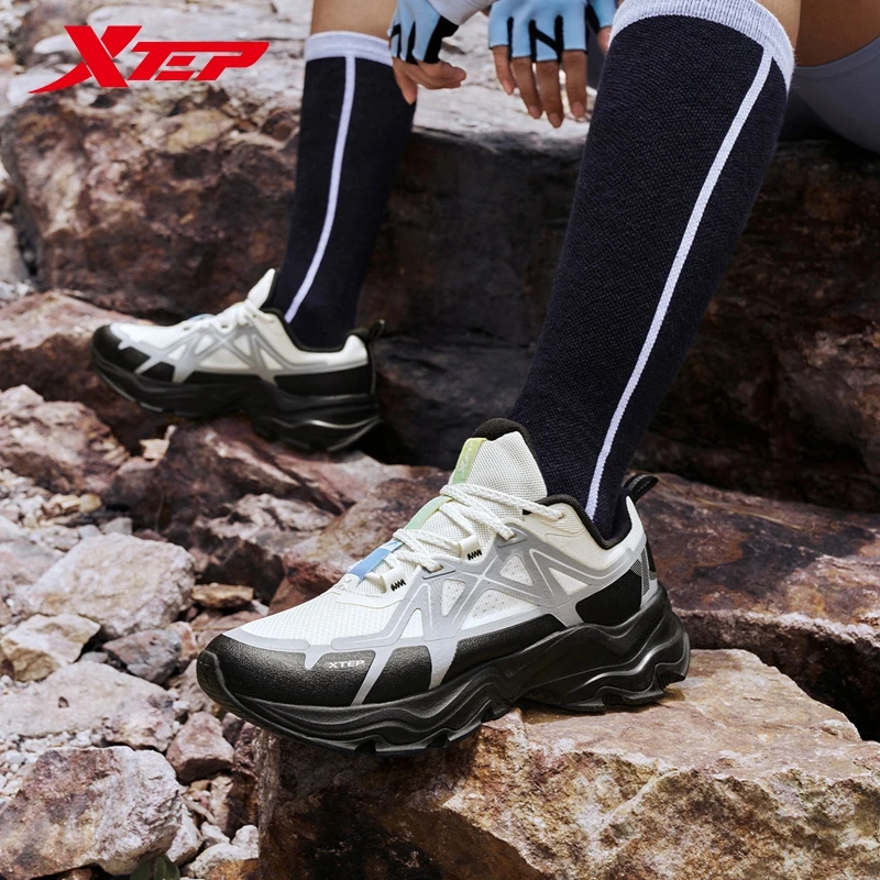Xtep Running Shoes For Women 2024 Autumn Cushioning Sports Shoes Non-Slip Sneakers 876318110033