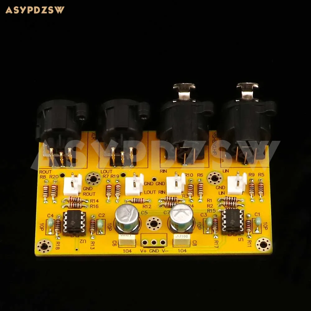 MINI single-ended to balanced/balanced to single-ended/RCA to RCA/XLR to XLR Preamplifier conversion DIY Kit/Finished board