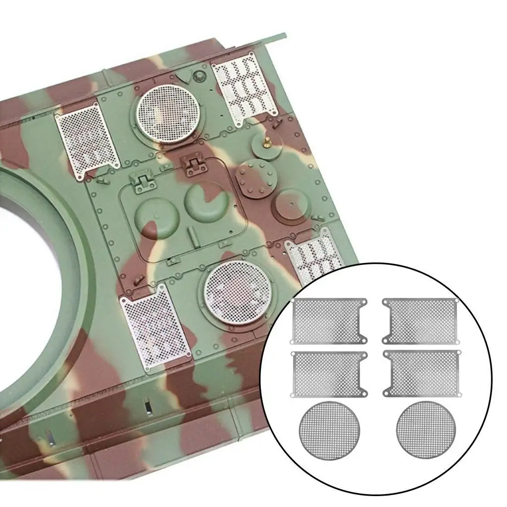 6x ป้องกันสุทธิสําหรับ 1/16 Heng Long เยอรมัน King Tiger ถัง DIY อุปกรณ์เสริม